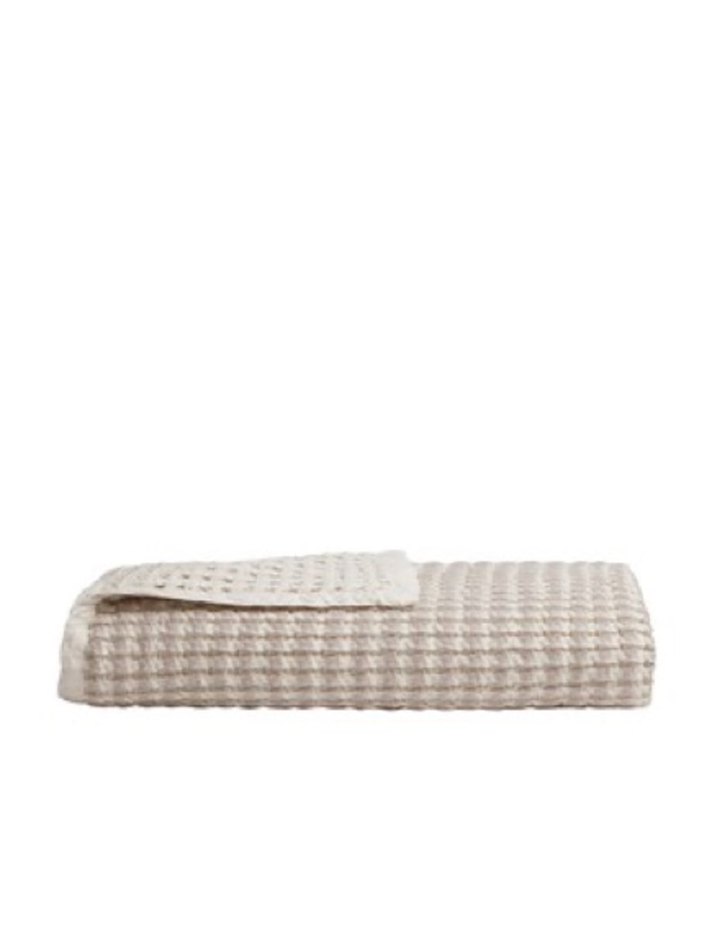 Parachute Waffle Cotton Throw Blanket in Beige